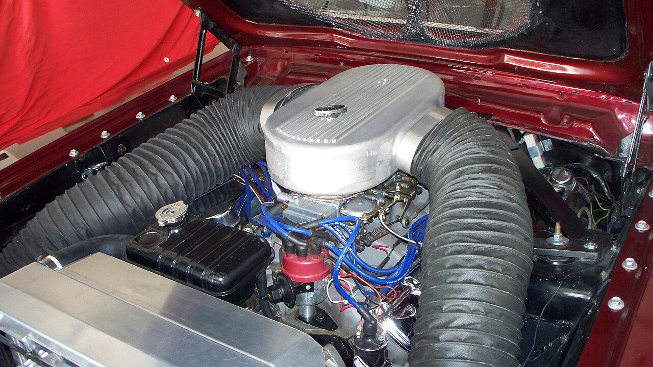 Ford 427 FE-motor i en 1964 Thunderbolt.